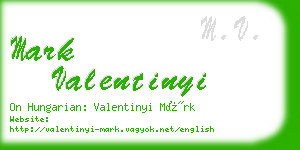 mark valentinyi business card